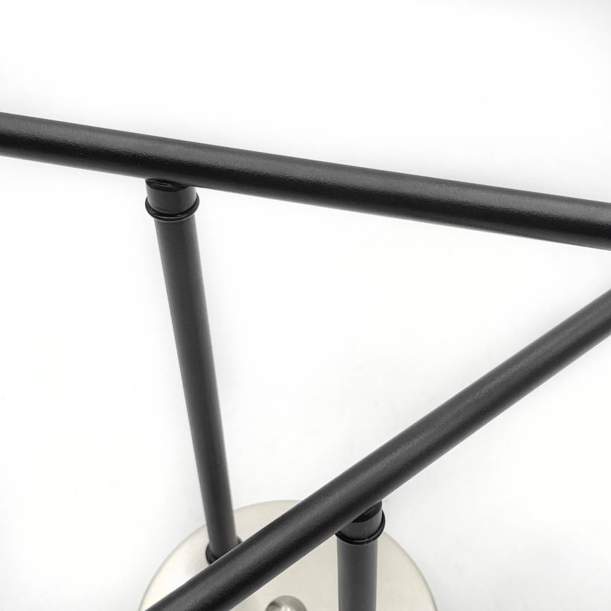 Brilagi - Overflademonteret lysekrone MALIVA 4xE14/15W/230V mat krom/røget