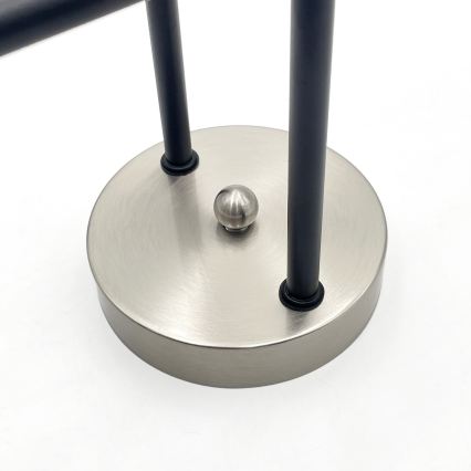 Brilagi - Overflademonteret lysekrone MALIVA 4xE14/15W/230V mat krom/røget