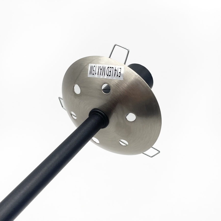 Brilagi - Overflademonteret lysekrone MALIVA 4xE14/15W/230V mat krom/røget