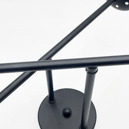 Brilagi - Overflademonteret lysekrone MALIVA 4xE14/15W/230V sort/klar