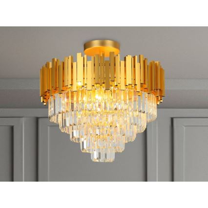 Brilagi - Overflademonteret lysekrone PLAZA 9xE14/40W/230V
