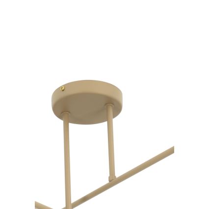 Brilagi - Overflademonteret lysekrone VIRGO 4xE14/40W/230V beige/guld