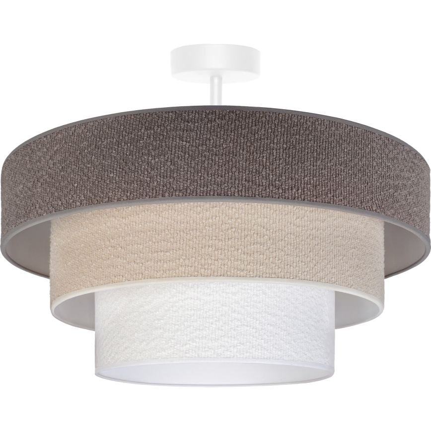 Brilagi - Overflademonteret plafondlampe LUNETA 1xE27/60W/230V Ø 40 cm grå/creme/hvid