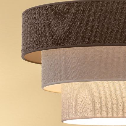 Brilagi - Overflademonteret plafondlampe LUNETA 1xE27/60W/230V Ø 40 cm grå/creme/hvid