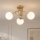 Brilagi - Påbygget loftlampe MILO 3xE27/60W/230V guld