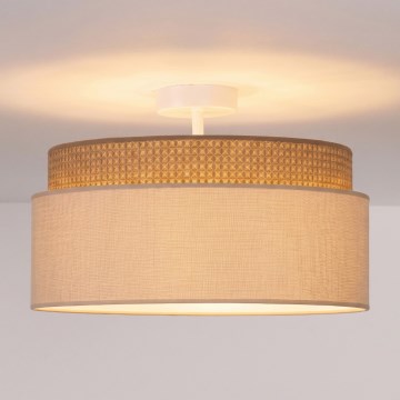 Brilagi - Påbygget loftlampe PADOVA 1xE27/60W/230V Ø 40 cm beige