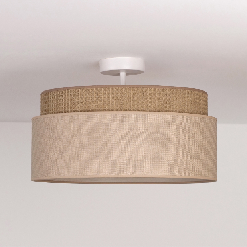 Brilagi - Påbygget loftlampe PADOVA 1xE27/60W/230V Ø 40 cm beige