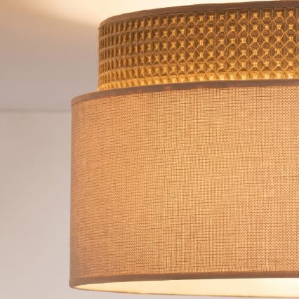 Brilagi - Påbygget loftlampe PADOVA 1xE27/60W/230V Ø 40 cm beige