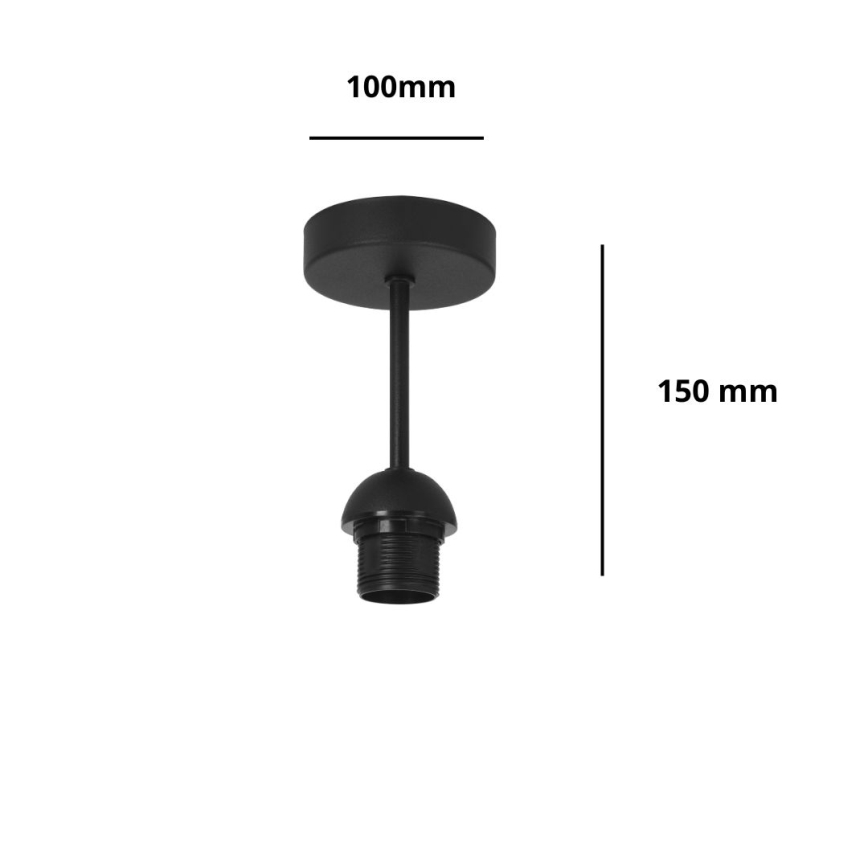 Brilagi - Påbygget loftlampe PARTY 1xE27/60W/230V Ø 10 cm sort