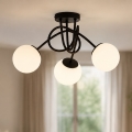 Brilagi - Påbygningsloftlampe MILO 3xE27/60W/230V sort