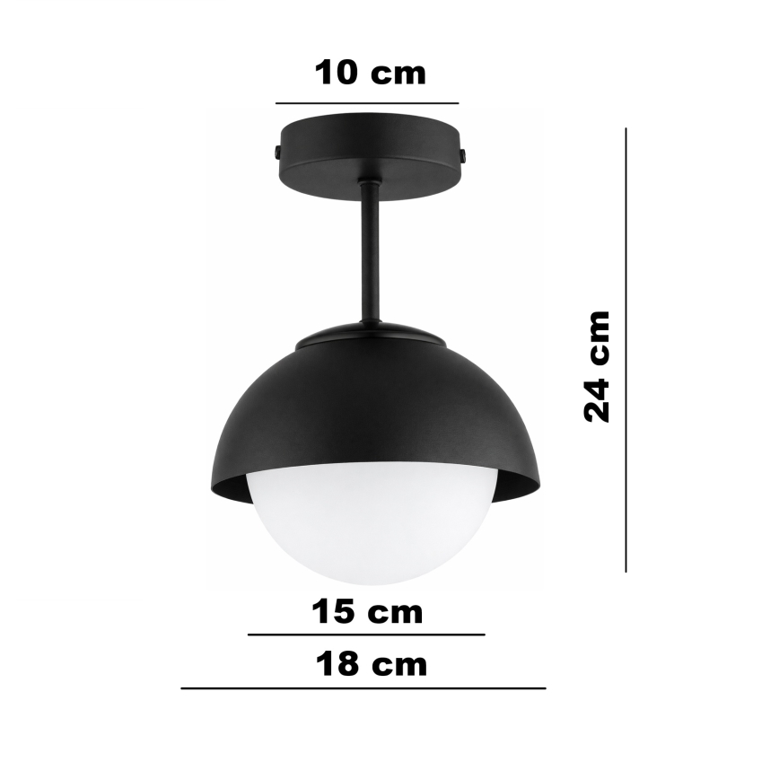 BRILAGI - Påmonteret loftlampe COSMO 1xE27/60W/230V sort
