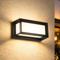 Brilagi - PARKER LED/12W/230V udendørs væglampe med bevægelsessensor, sort, IP44