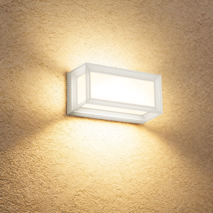 Brilagi - LED udendørs væglampe med sensor PARKER LED/12W/230V hvid IP44