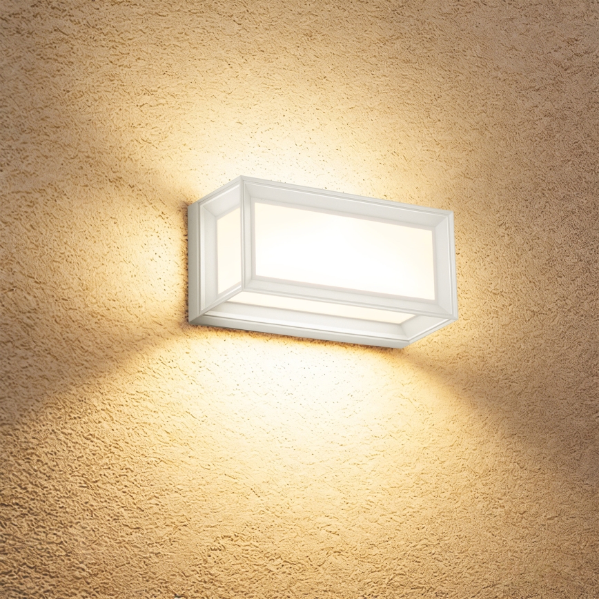 Brilagi - LED udendørs væglampe med sensor PARKER LED/12W/230V hvid IP44