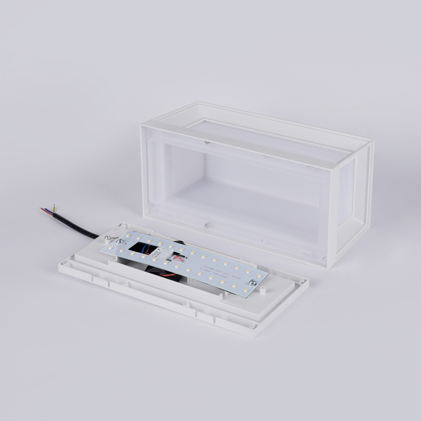 Brilagi - LED udendørs væglampe med sensor PARKER LED/12W/230V hvid IP44