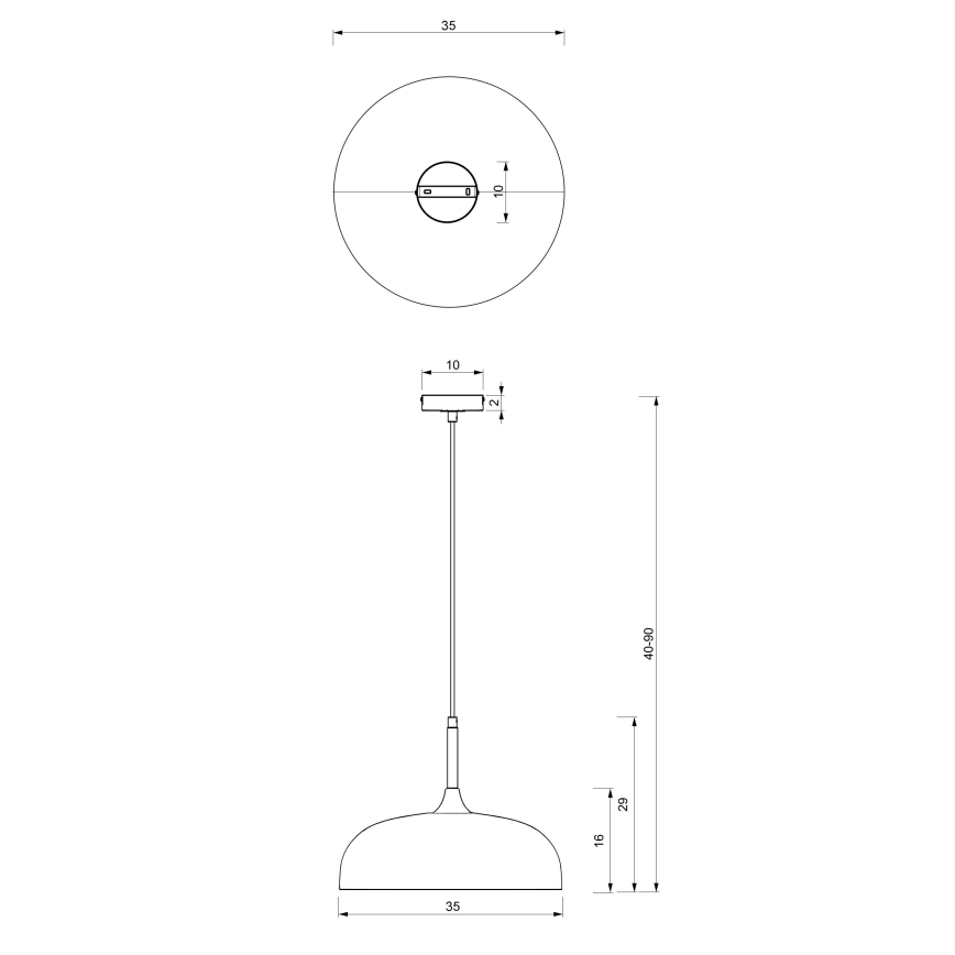 Brilagi - Pendel ABRAHAM 1xE27/60W/230V diameter 35 cm beige