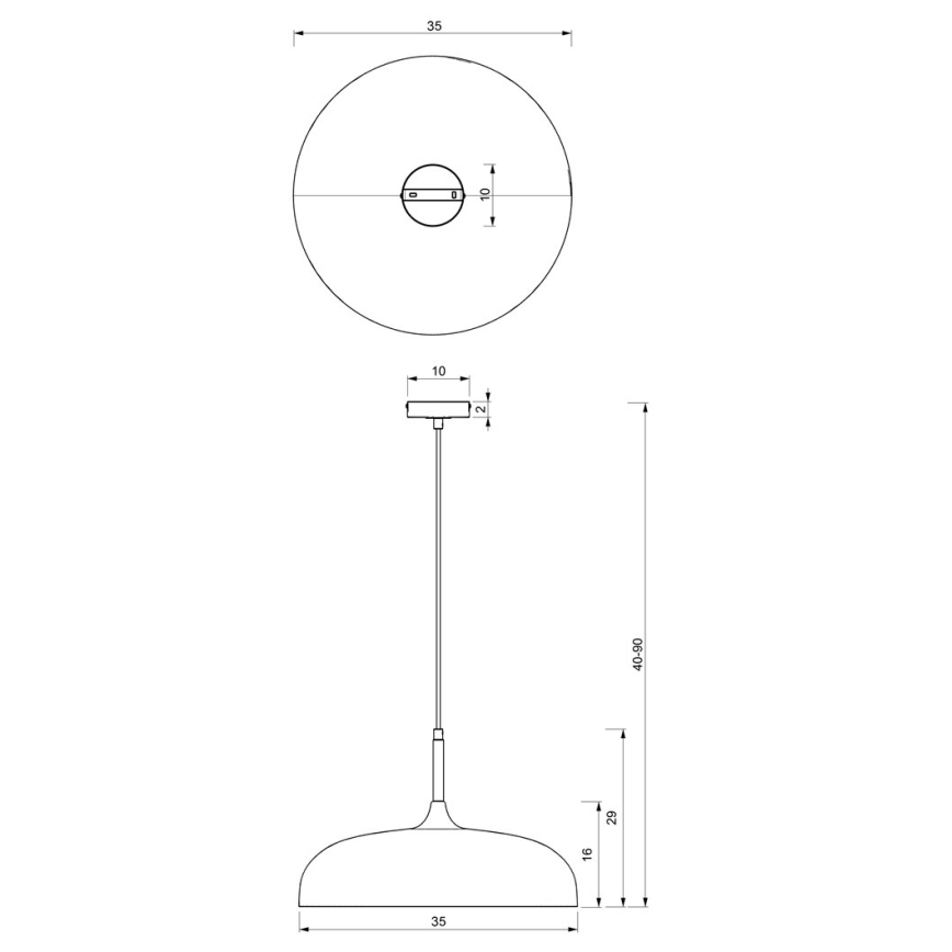 Brilagi - Pendel ABRAHAM 1xE27/60W/230V diameter 35 cm grøn
