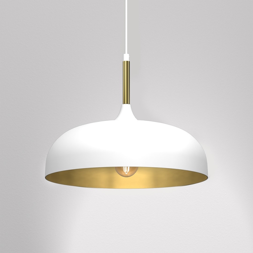 Brilagi - Pendel ABRAHAM 1xE27/60W/230V diameter 35 cm hvid