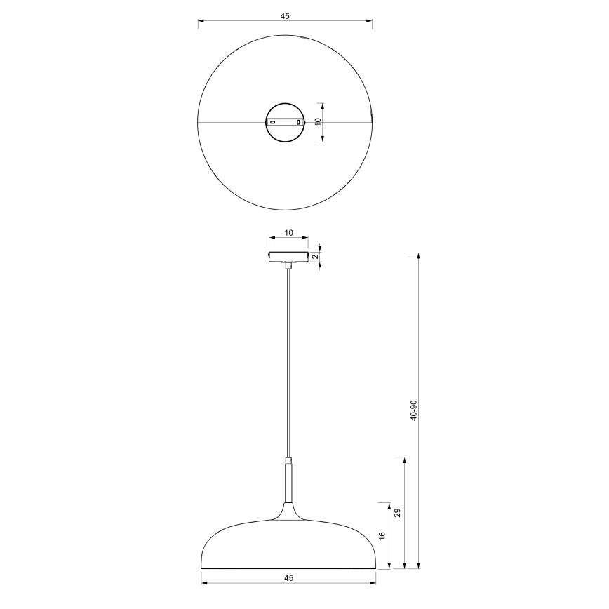 Brilagi - Pendel ABRAHAM 1xE27/60W/230V diameter 45 cm beige