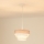 Brilagi - Pendel ALASKA LUNETA 1xE27/15W/230V diameter 25 cm grå/cremefarvet