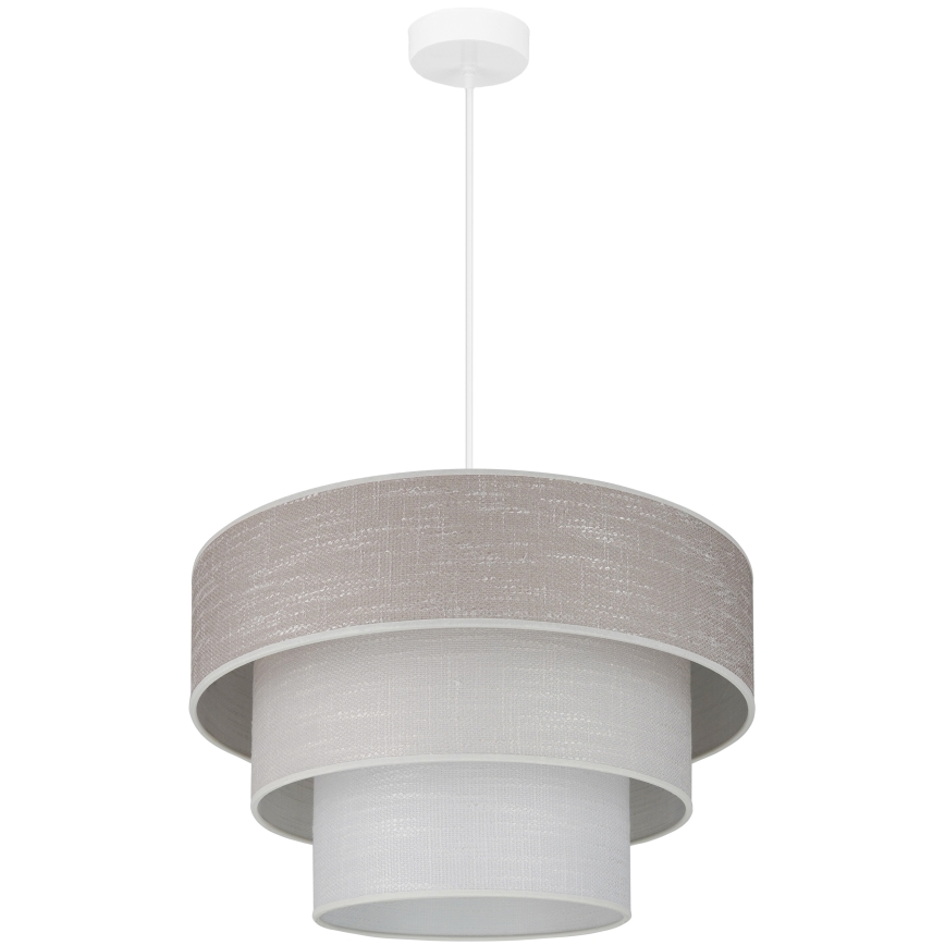 Brilagi - Pendel ALASKA LUNETA 1xE27/15W/230V diameter 45 cm grå/cremefarvet