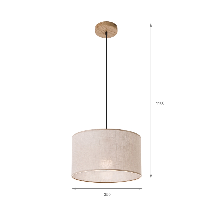 Brilagi - Pendel ANTHONY 1xE27/60W/230V eg/beige