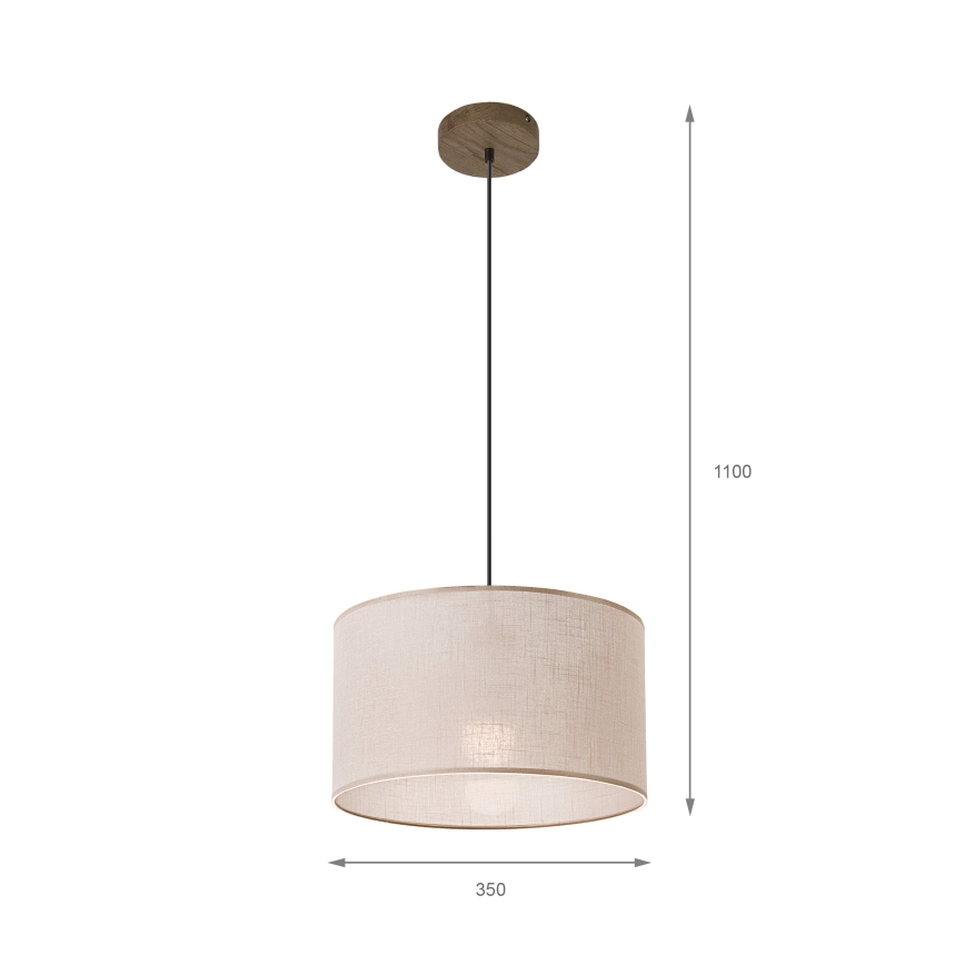Brilagi - Pendel ANTHONY 1xE27/60W/230V eg/beige