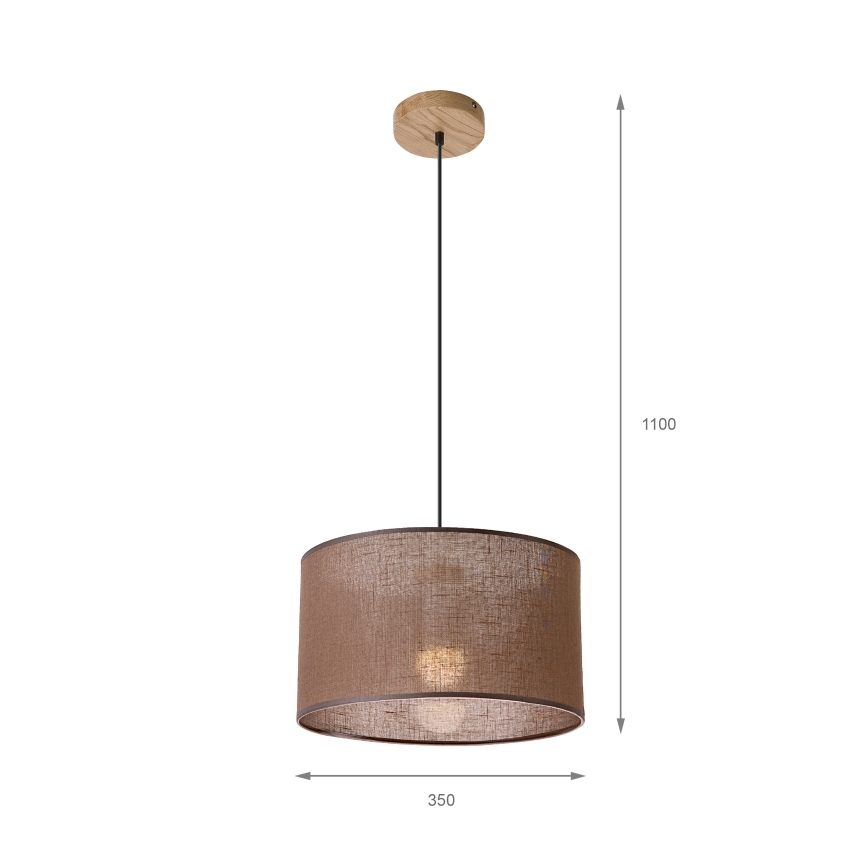 Brilagi - Pendel ANTHONY 1xE27/60W/230V eg/brun