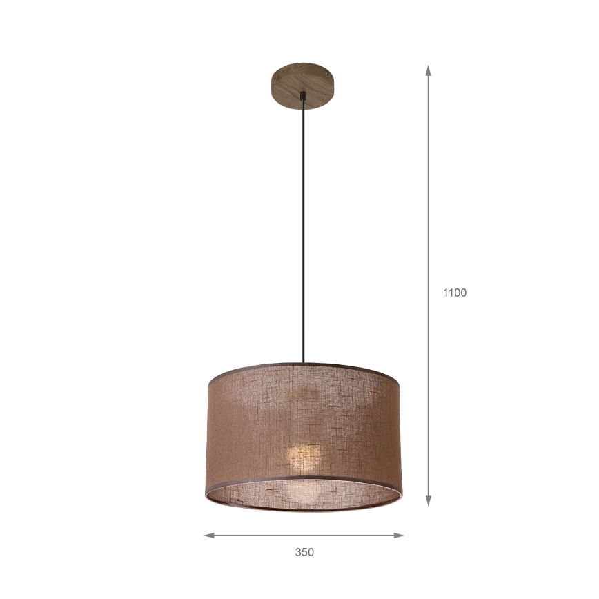 Brilagi - Pendel ANTHONY 1xE27/60W/230V eg/brun