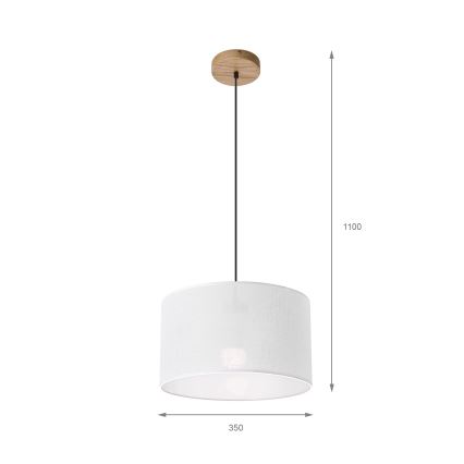 Brilagi - Pendel ANTHONY 1xE27/60W/230V eg/hvid