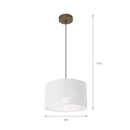 Brilagi - Pendel ANTHONY 1xE27/60W/230V eg/hvid