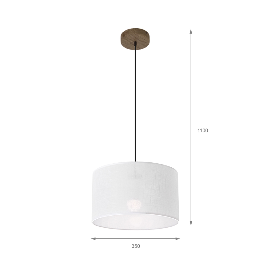 Brilagi - Pendel ANTHONY 1xE27/60W/230V eg/hvid