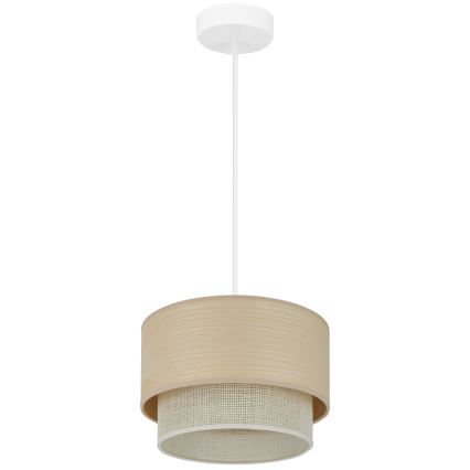 Brilagi - Pendel ARIZONA BOHO 1xE27/15W/230V diameter 25 cm beige/hvid