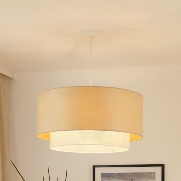 Brilagi - Pendel ARIZONA BOHO 1xE27/15W/230V diameter 60 cm beige/hvid
