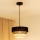 Brilagi - Pendel ASPEN LUNETA 1xE27/15W/230V diameter 25 cm sort/beige/cremefarvet