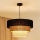 Brilagi - Pendel ASPEN LUNETA 1xE27/15W/230V diameter 45 cm sort/beige/cremefarvet