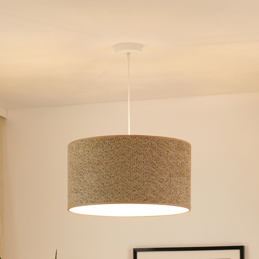Brilagi - Pendel BOUCLE ROLLER 1xE27/15W/230V diameter 45 cm brun
