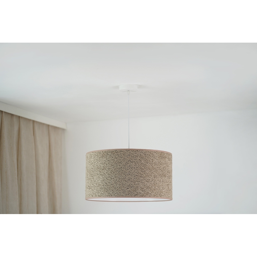 Brilagi - Pendel BOUCLE ROLLER 1xE27/15W/230V diameter 45 cm brun
