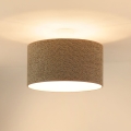 Brilagi - Pendel BOUCLE ROLLER 1xE27/15W/230V diameter 45 cm brun