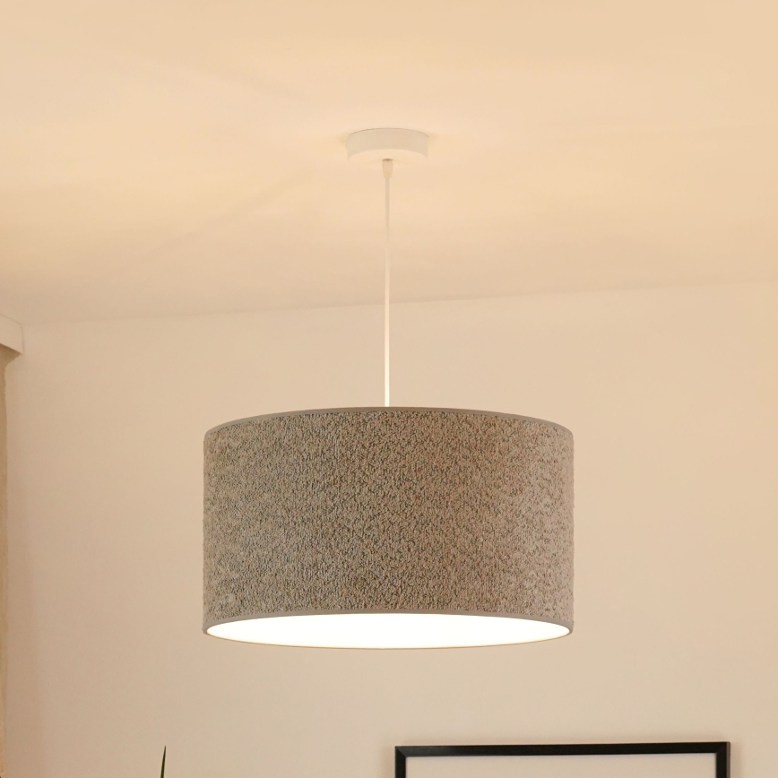 Brilagi - Pendel BOUCLE ROLLER 1xE27/15W/230V diameter 45 cm grå