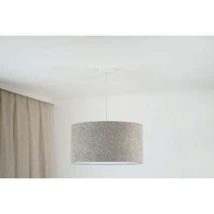 Brilagi - Pendel BOUCLE ROLLER 1xE27/15W/230V diameter 45 cm grå