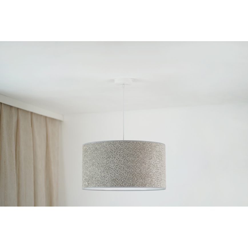Brilagi - Pendel BOUCLE ROLLER 1xE27/15W/230V diameter 45 cm grå
