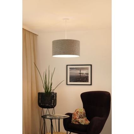 Brilagi - Pendel BOUCLE ROLLER 1xE27/15W/230V diameter 45 cm grå