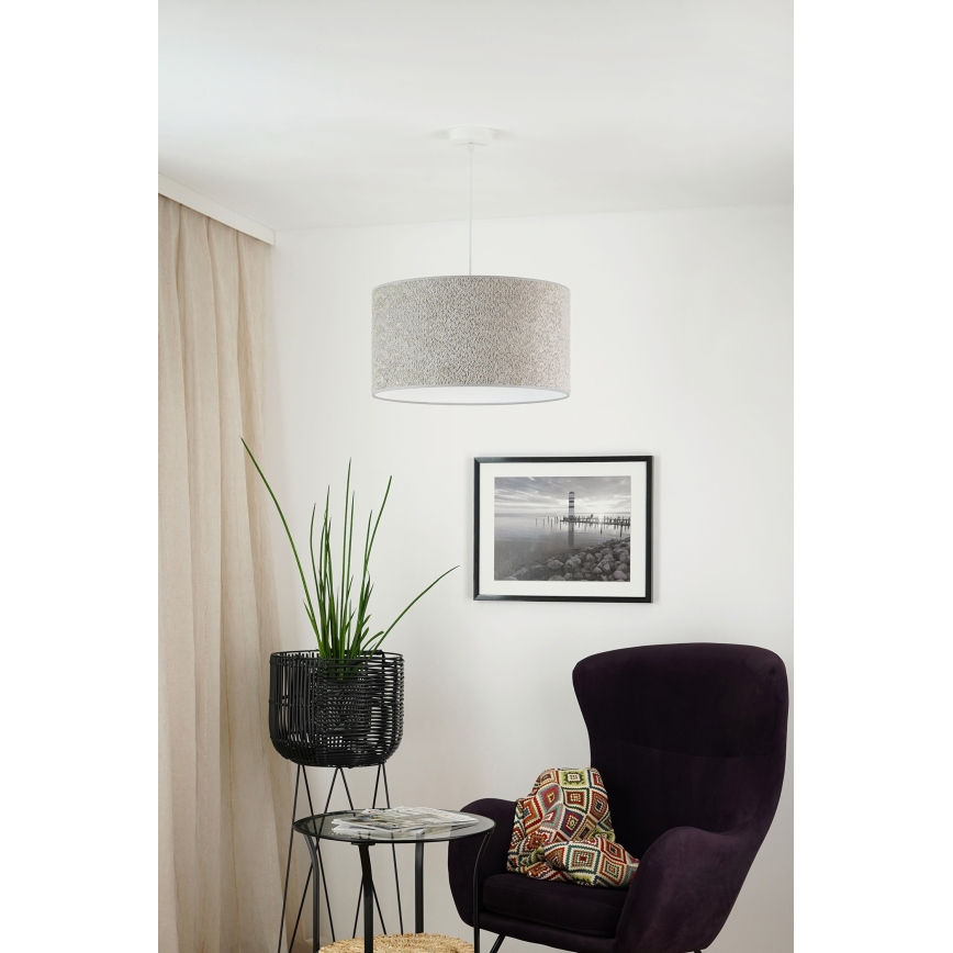 Brilagi - Pendel BOUCLE ROLLER 1xE27/15W/230V diameter 45 cm grå