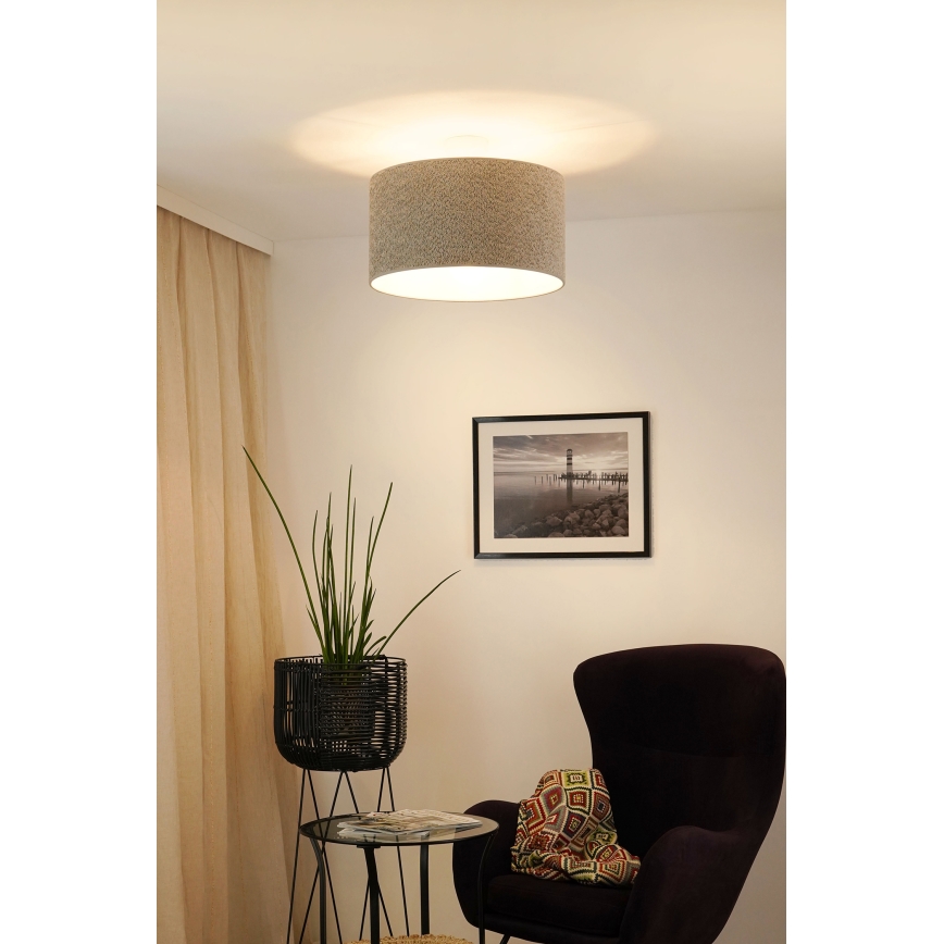 Brilagi - Pendel BOUCLE ROLLER 1xE27/15W/230V diameter 45 cm grå