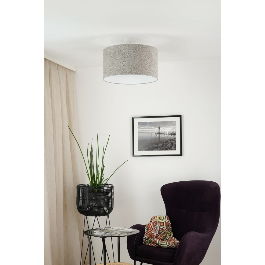 Brilagi - Pendel BOUCLE ROLLER 1xE27/15W/230V diameter 45 cm grå