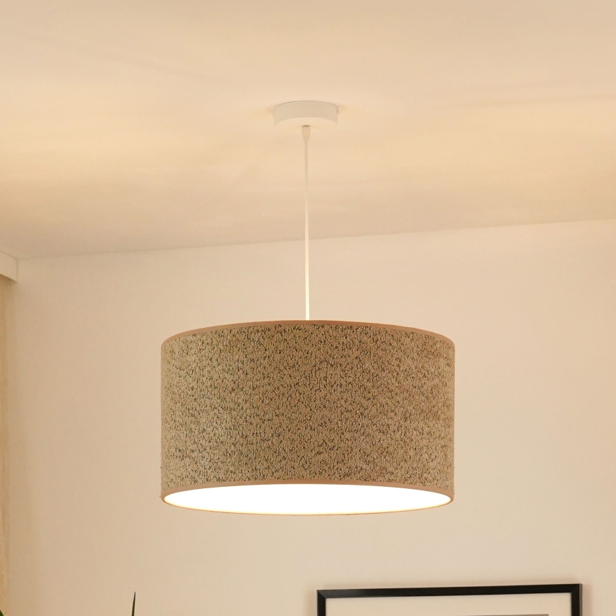 Brilagi - Pendel BOUCLE ROLLER 1xE27/15W/230V diameter 50 cm brun