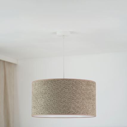 Brilagi - Pendel BOUCLE ROLLER 1xE27/15W/230V diameter 50 cm brun