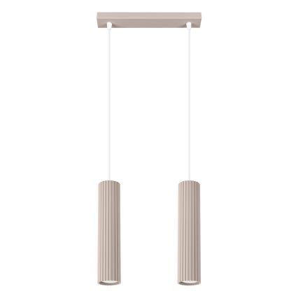 Brilagi - Pendel CRESTO 2xGU10/10W/230V taupe