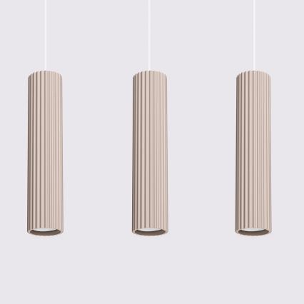 Brilagi - Pendel CRESTO 3xGU10/10W/230V taupe